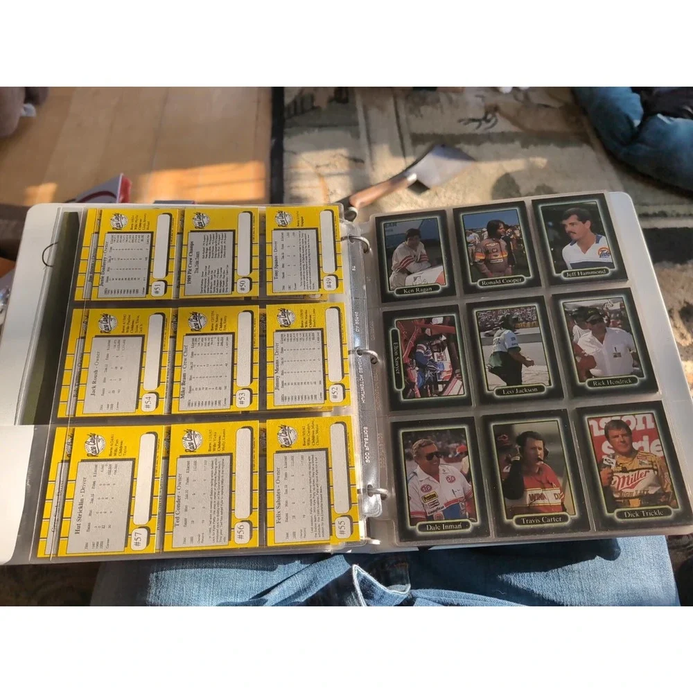 Vintage 1989 NASCAR Winston Cup Collectable Maxx Race Cards‎ 200 Set Binder